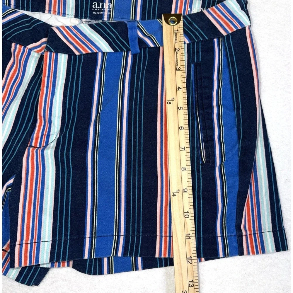 a.n.a. New Approach Striped Twill Shorts ~‎ Women's Size 14